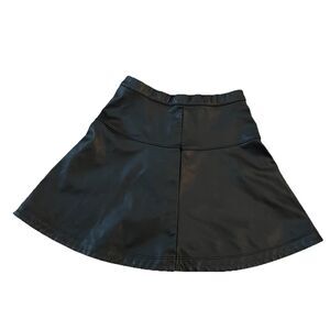 Crewcuts Girls Faux Leather Skirt 10 Skater